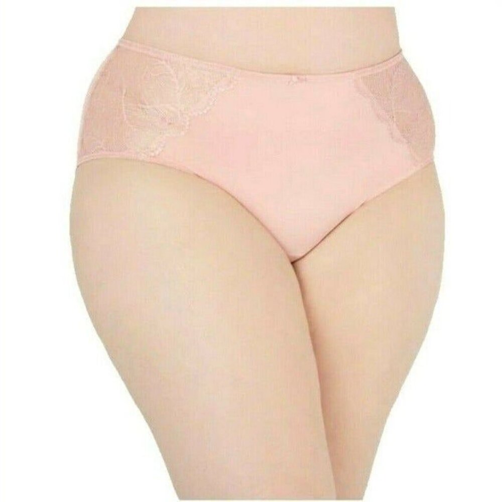 INC International Concepts Womens Lace Inset Hipster Panties Pink Size 3X NEW